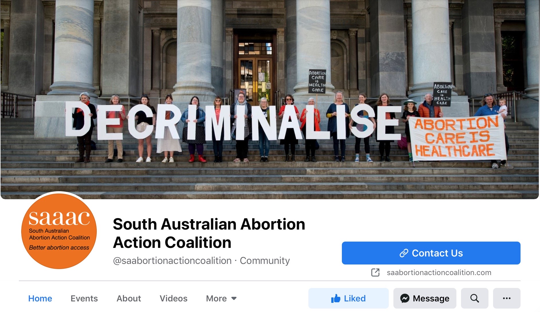 saaac Facebook page image